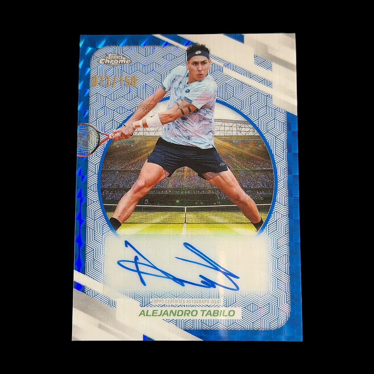 2026 Topps Chrome Blue Geometric Auto /150