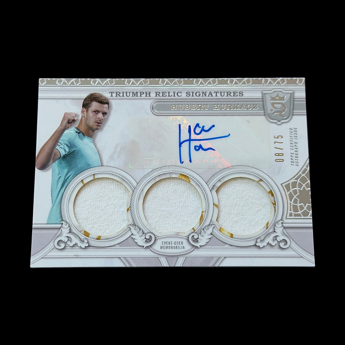 2024 Topps Royalty Hubert Hurkacz Triumph Relic Signatures /75