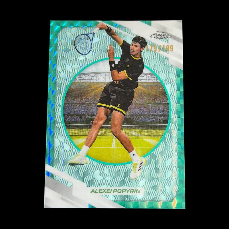 2026 Topps Chrome Alexei Popyrin Aqua Geometric /199