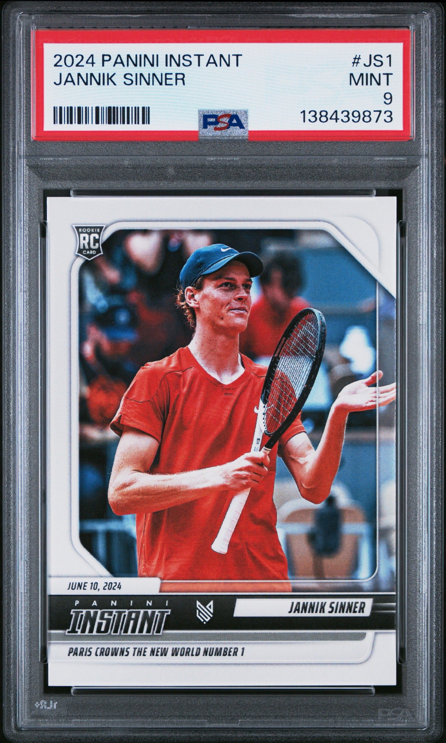 2024 Panini Instant Jannik Sinner PSA 9