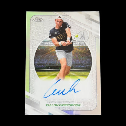 2026 Topps Chrome Tallon Griekspoor Refractor Auto