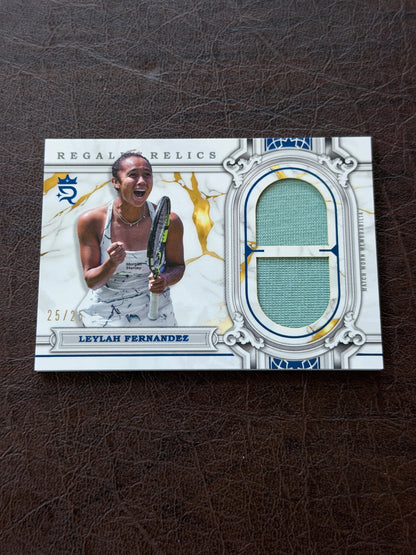 2024 Topps Royalty Leylah Fernandez Blue Regalia Relics /25