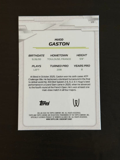 2026 Topps Chrome Hugo Gaston