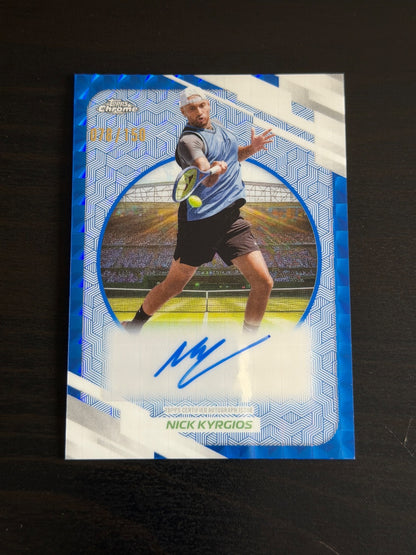 2026 Topps Chrome Nick Kyrgios Blue Geometric Auto /150