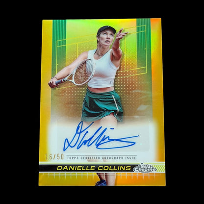 2024 Topps Chrome Danielle Collins Gold Autograph /50