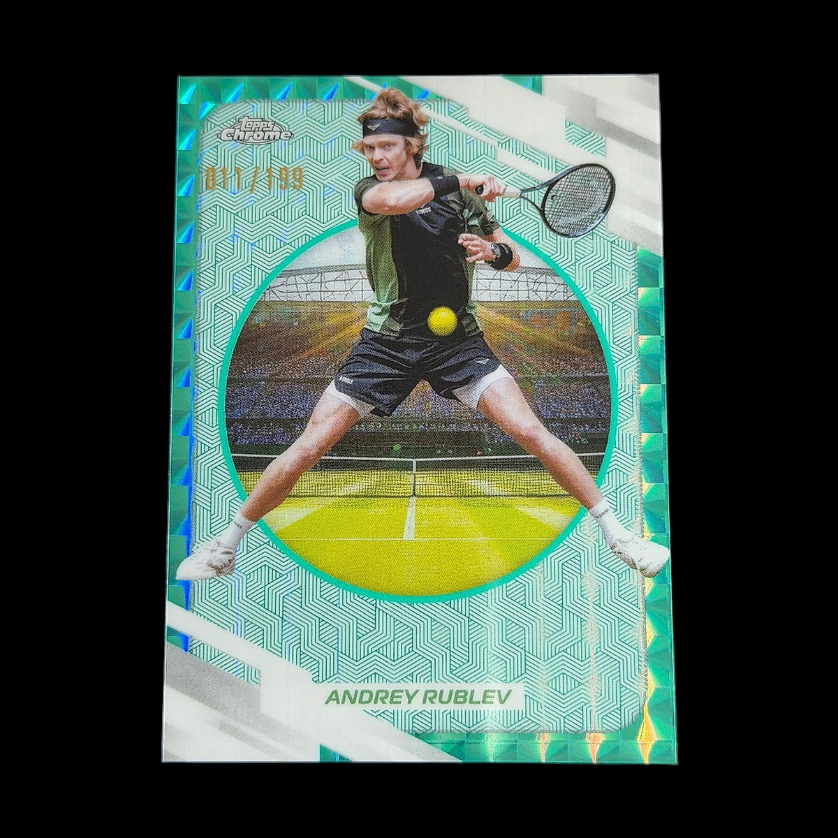 2026 Topps Chrome Andrey Rublev Aqua Geometric /199