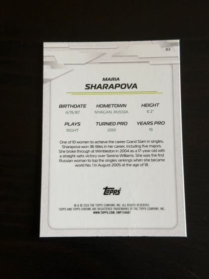 2026 Topps Chrome Maria Sharapova Geometric