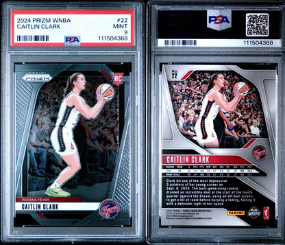 2024 Prizm WNBA Caitlin Clark PSA 9