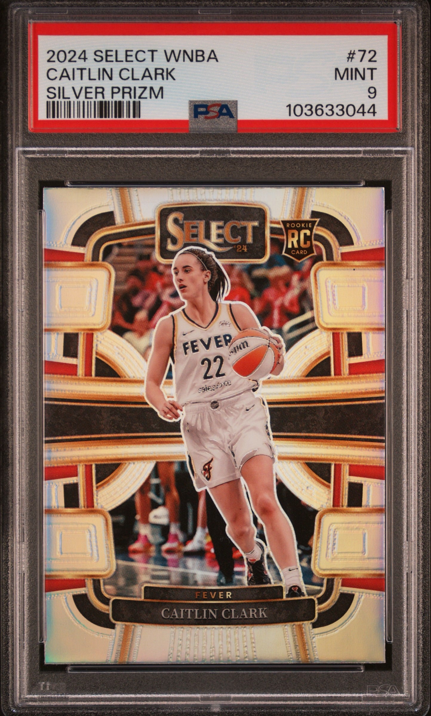 2024 Select WNBA Caitlin Clark Silver Prizm PSA 9