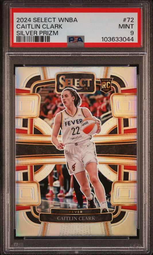 2024 Select WNBA Caitlin Clark Silver Prizm PSA 9