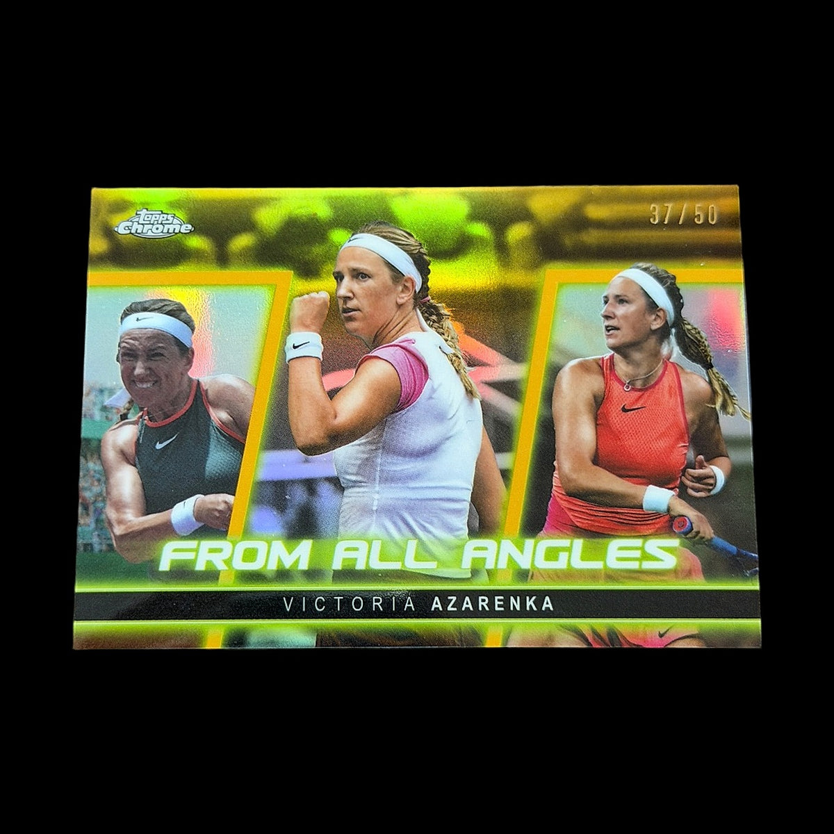 2025 Topps Chrome Victoria Azarenka Gold From All Angles /50