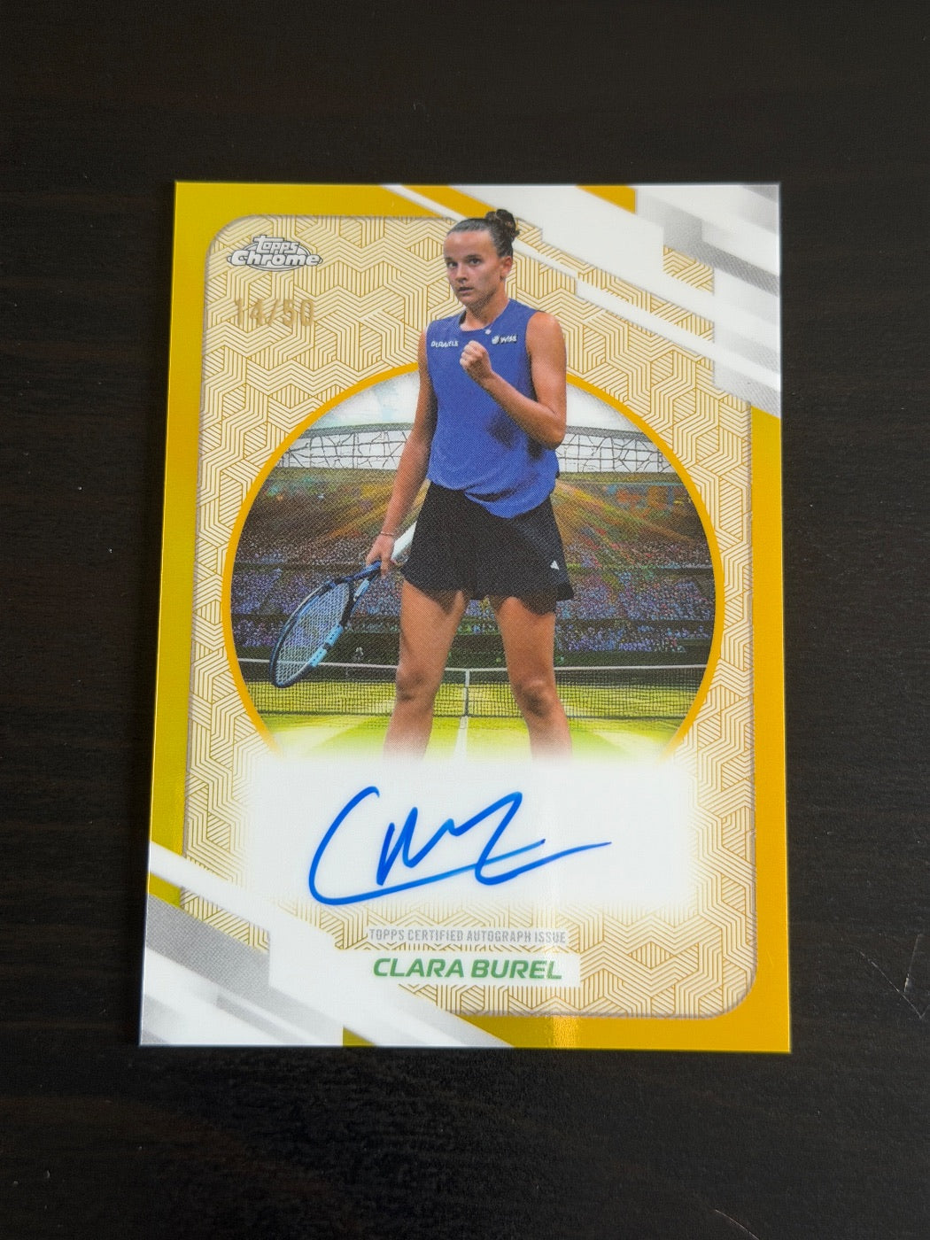 2026 Topps Chrome Clara Burel Gold Auto /50