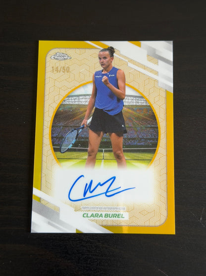 2026 Topps Chrome Clara Burel Gold Auto /50