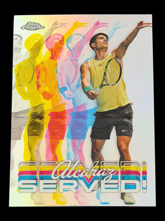 2024 Topps Chrome Tennis Served Carlos Alcaraz