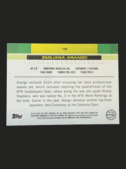 2024 Topps Chrome Sapphire Emiliana Arango