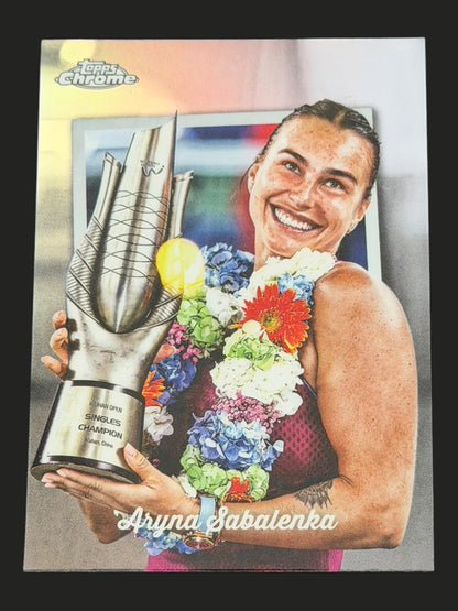 2025 Topps Chrome Tennis Captured Aryna Sabalenka