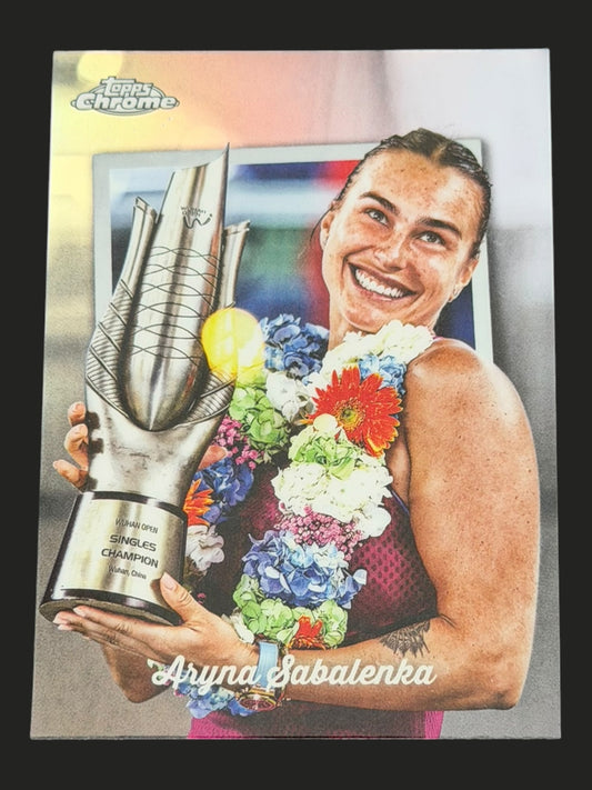 2025 Topps Chrome Tennis Captured Aryna Sabalenka