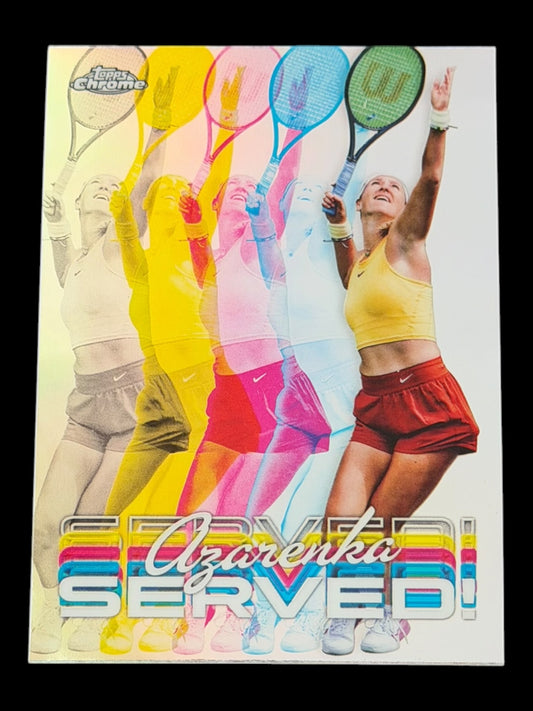 2024 Topps Chrome Tennis Served Victoria Azarenka