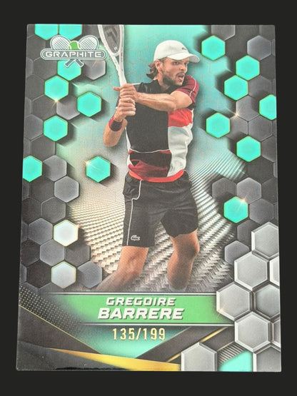 2024 Topps Graphite Tennis Aqua Refractor 135/199 Gregoire Barrere