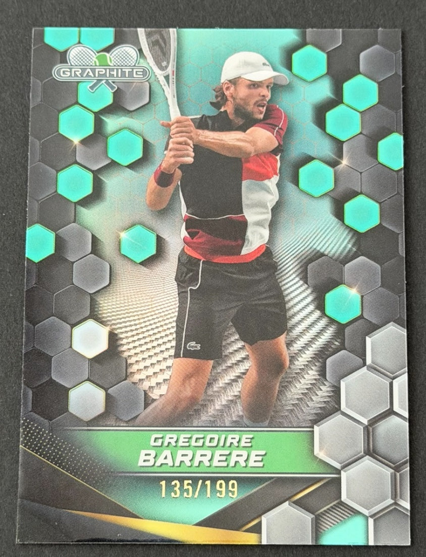 2024 Topps Graphite Tennis Aqua Refractor 135/199 Gregoire Barrere