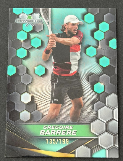 2024 Topps Graphite Tennis Aqua Refractor 135/199 Gregoire Barrere