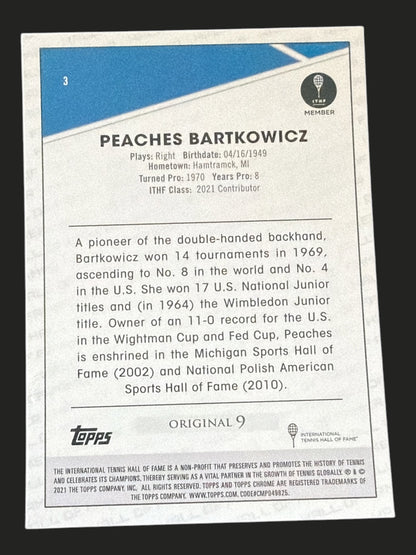 2021 Topps Chrome Tennis Peaches Bartkowicz