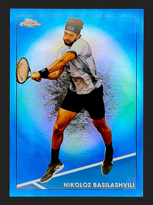 2021 Topps Chrome Blue Refractor 97/99 Nikoloz Basilashvili
