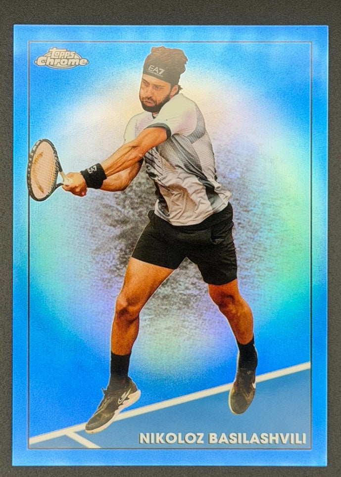 2021 Topps Chrome Blue Refractor 97/99 Nikoloz Basilashvili