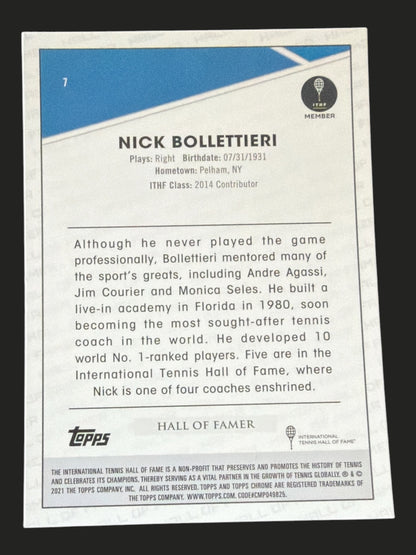 2021 Topps Chrome Tennis Nick Bollettieri