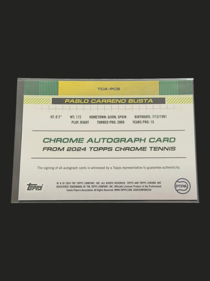 2024 Topps Chrome Autograph Pablo Carreno Busta