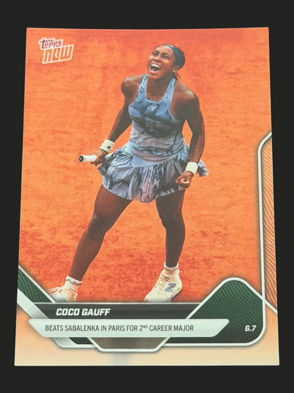 2025 Topps Now French Open Coco Gauff