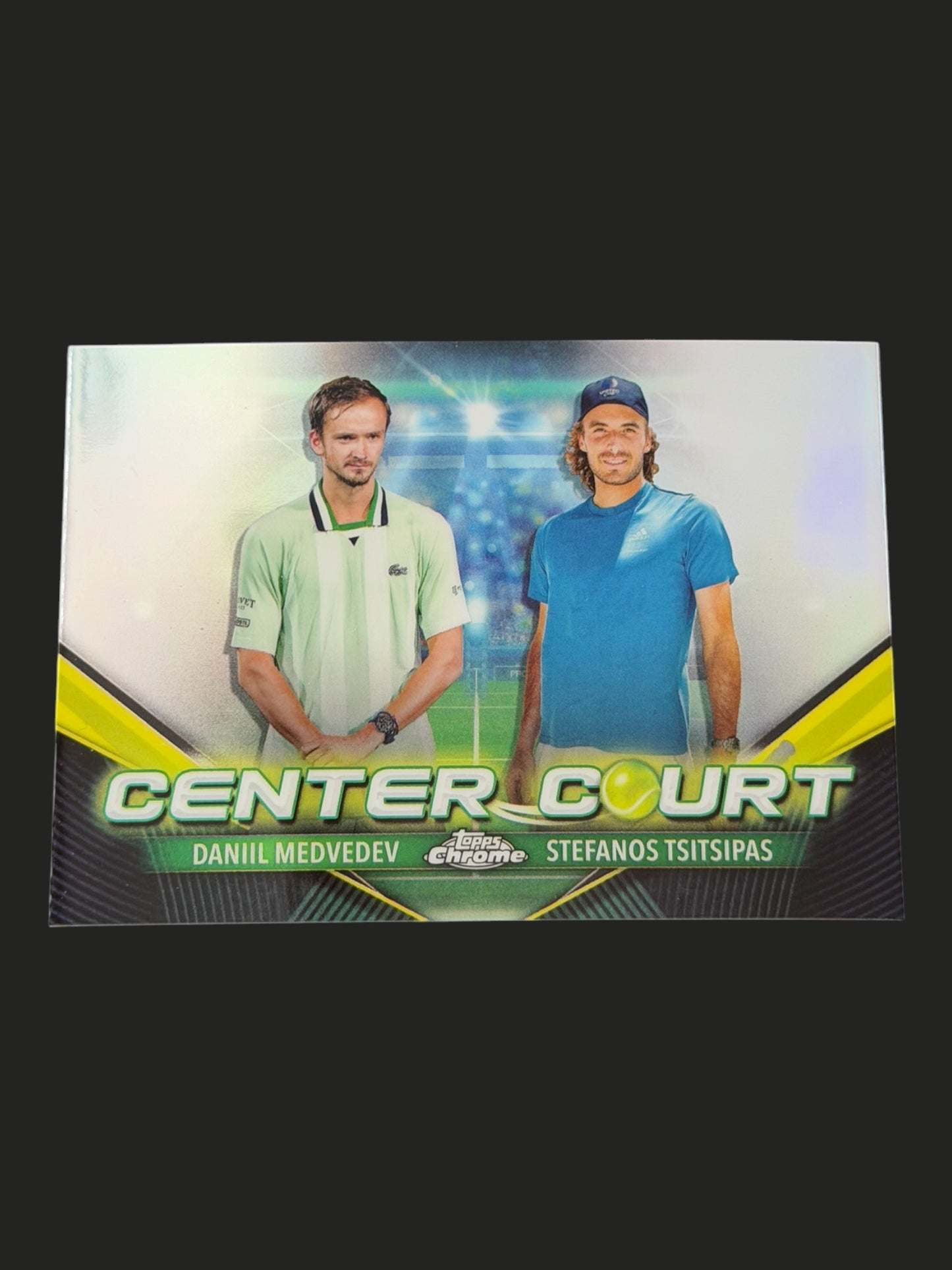 2024 Topps Chrome Tennis Center Court Daniil Medvedev & Stefanos Tsitsipas