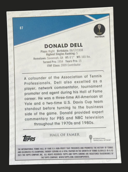 2021 Topps Chrome Tennis Donald Dell