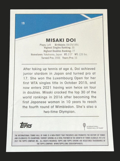 2021 Topps Chrome Tennis Misaki Doi