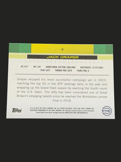 2024 Topps Chrome Negative Refractor Jack Draper