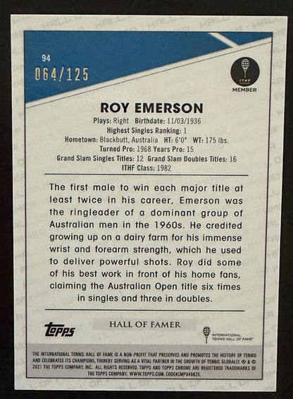 2021 Topps Chrome Mini Diamond Refractor 064/125 Roy Emerson