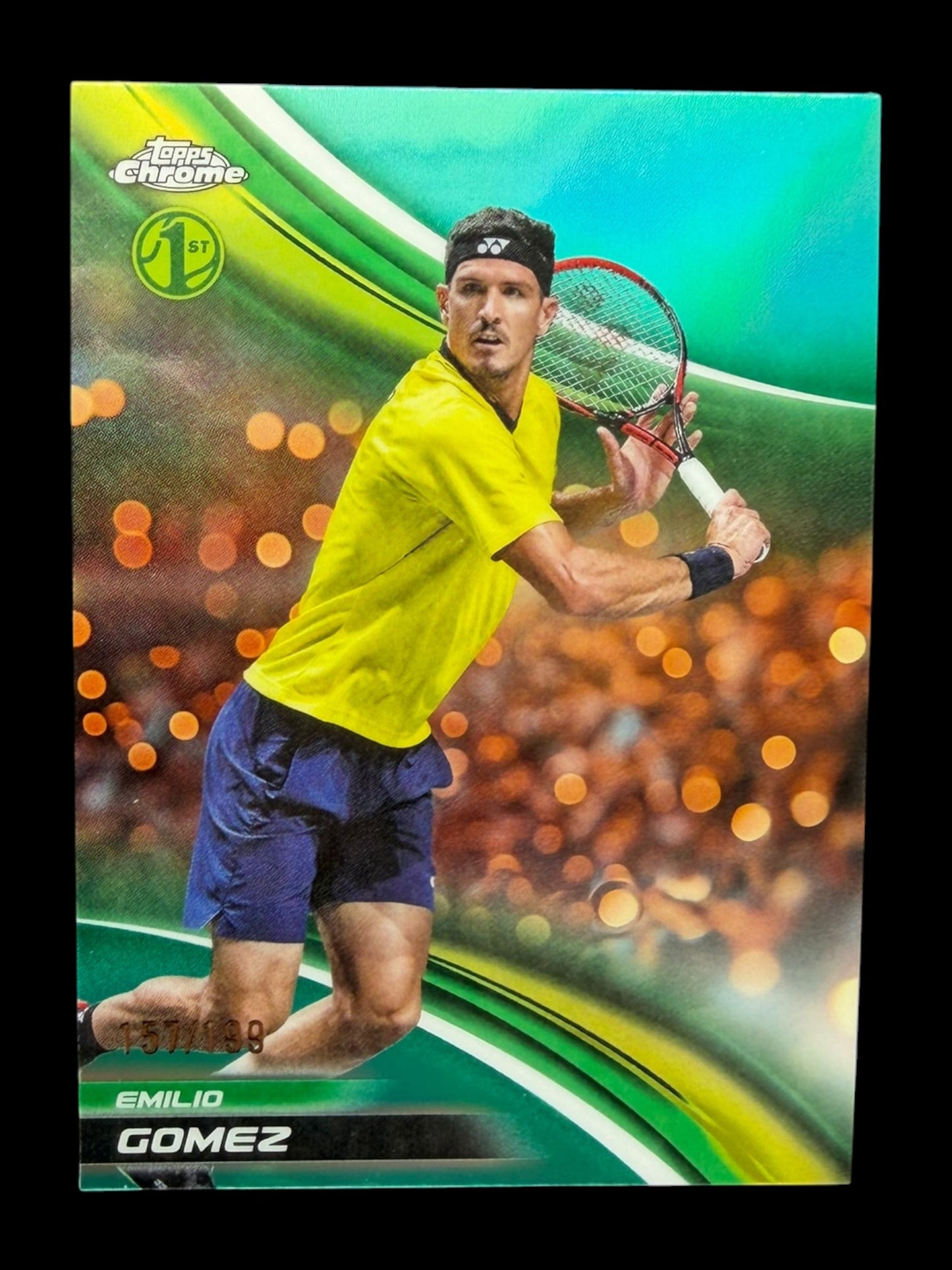 2025 Topps Chrome Tennis Aqua Refractor 157/199 Emilio Gomez