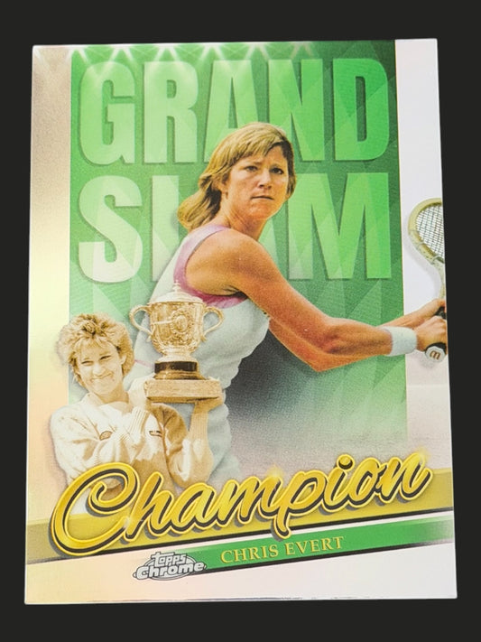 2024 Topps Chrome Tennis Grand Slam Champion Chris Evert