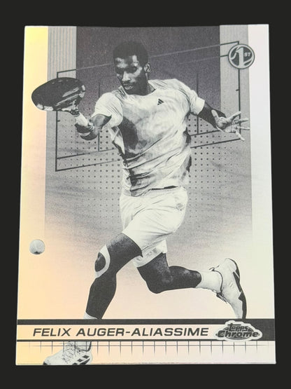 2024 Topps Chrome Negative Refractor Felix Auger-Aliassime
