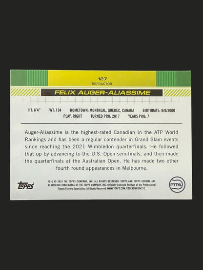 2024 Topps Chrome Refractor Felix Auger-Aliassime