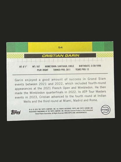 2024 Topps Chrome Cristian Garin