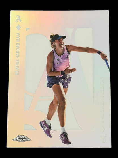 2025 Topps Chrome Tennis Aces Beatriz Haddad Maia
