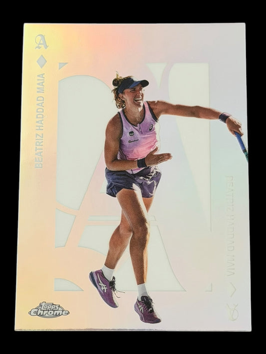 2025 Topps Chrome Tennis Aces Beatriz Haddad Maia