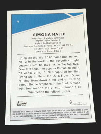2021 Topps Chrome Tennis Simona Halep