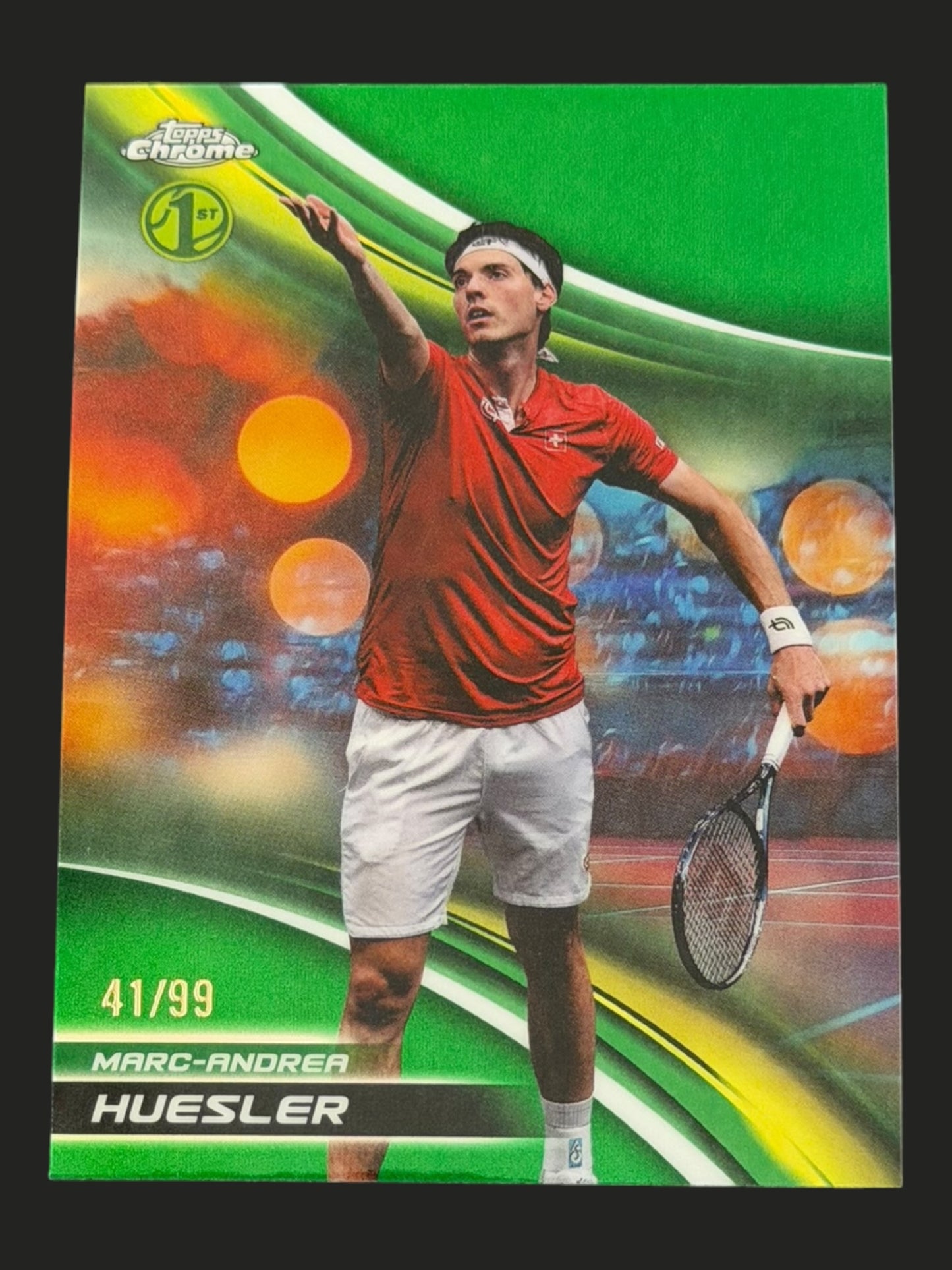 2025 Topps Chrome Tennis Green /99 Marc-Andrea Huesler