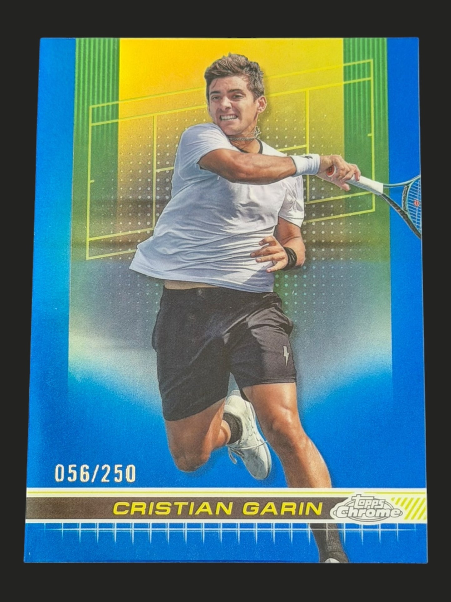 2024 Topps Chrome Tennis Blue Refractor 056/250 Cristian Garin