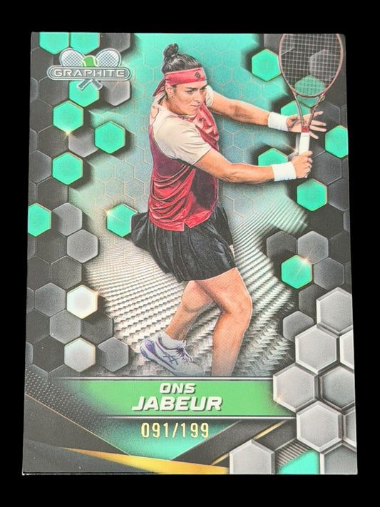 2024 Topps Graphite Tennis Aqua Refractor 091/199 Ons Jabeur