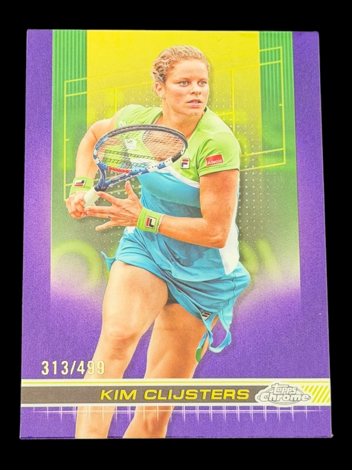 2024 Topps Chrome Tennis Purple Refractor /499 Kim Clijsters
