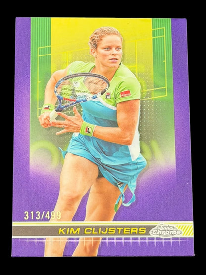 2024 Topps Chrome Tennis Purple Refractor /499 Kim Clijsters