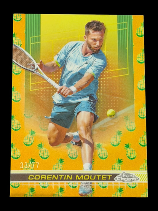 2024 Topps Chrome Tennis Pineapple Refractor 33/77 Corentin Moutet